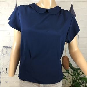 NWT! Pret a Porter New Orleans Silk Blouse